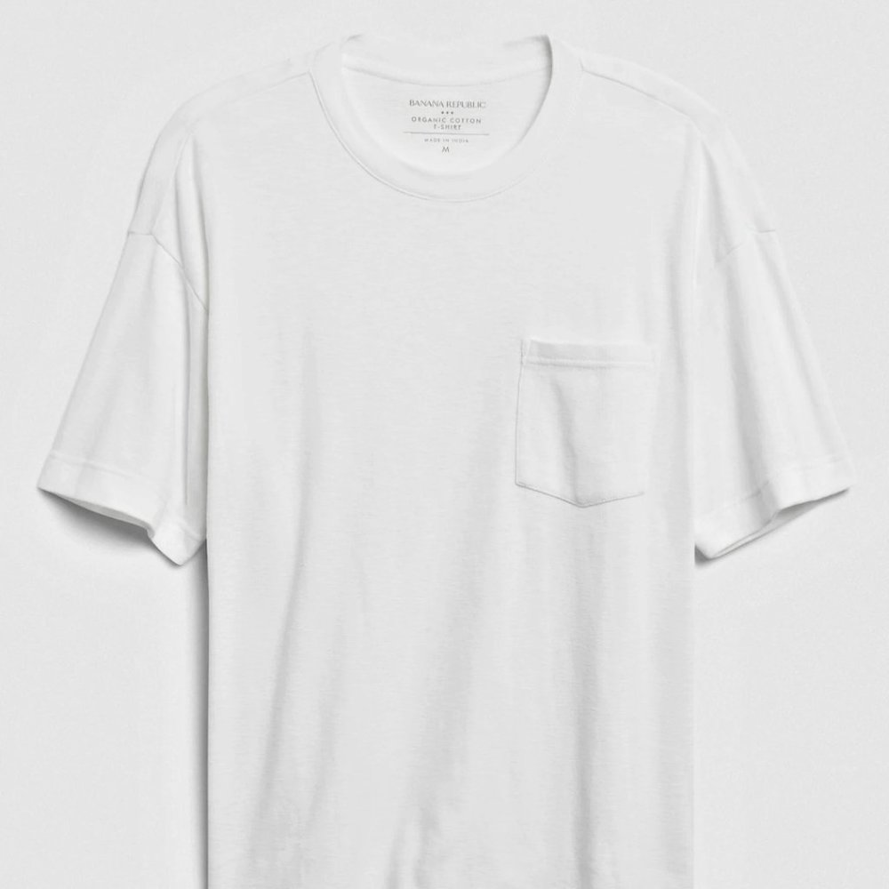 Banana Republic Men's Organic Cotton Pocket Tshirt